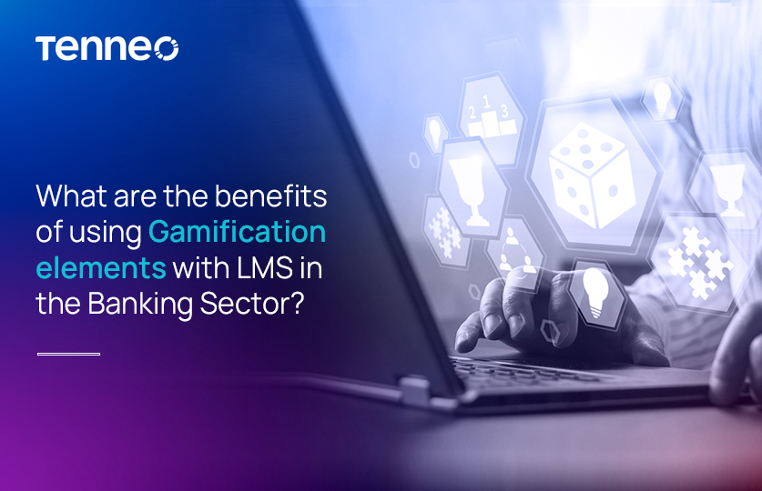 What are the benefits of using Gamification elements with LMS in the Banking Sector?