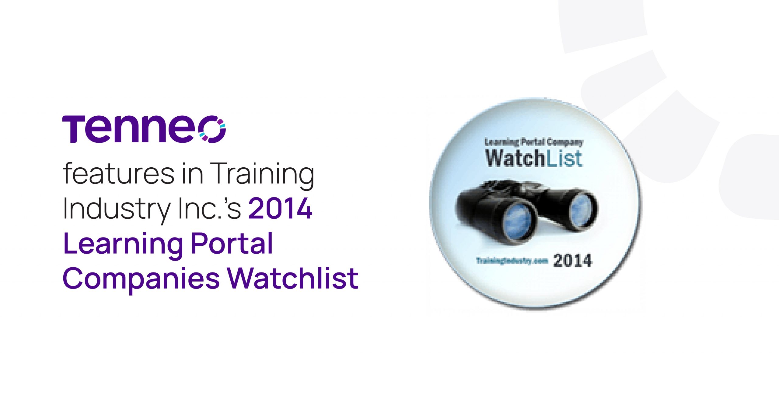 Tenneo features in Training Industry Inc.’s 2014 Learning Portal Companies Watchlist-01